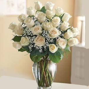 Basking Ridge Florist | 24 White Roses