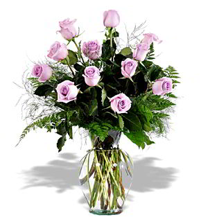 Basking Ridge Florist | 12 Lavender Roses